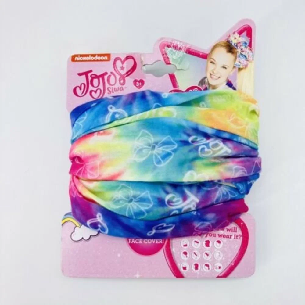 Jojo Siwa Face Mask Bandana Neck Gaiter Scarf Headband Hairband Bracelet